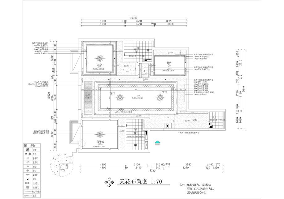 富力城100平米欧式风格