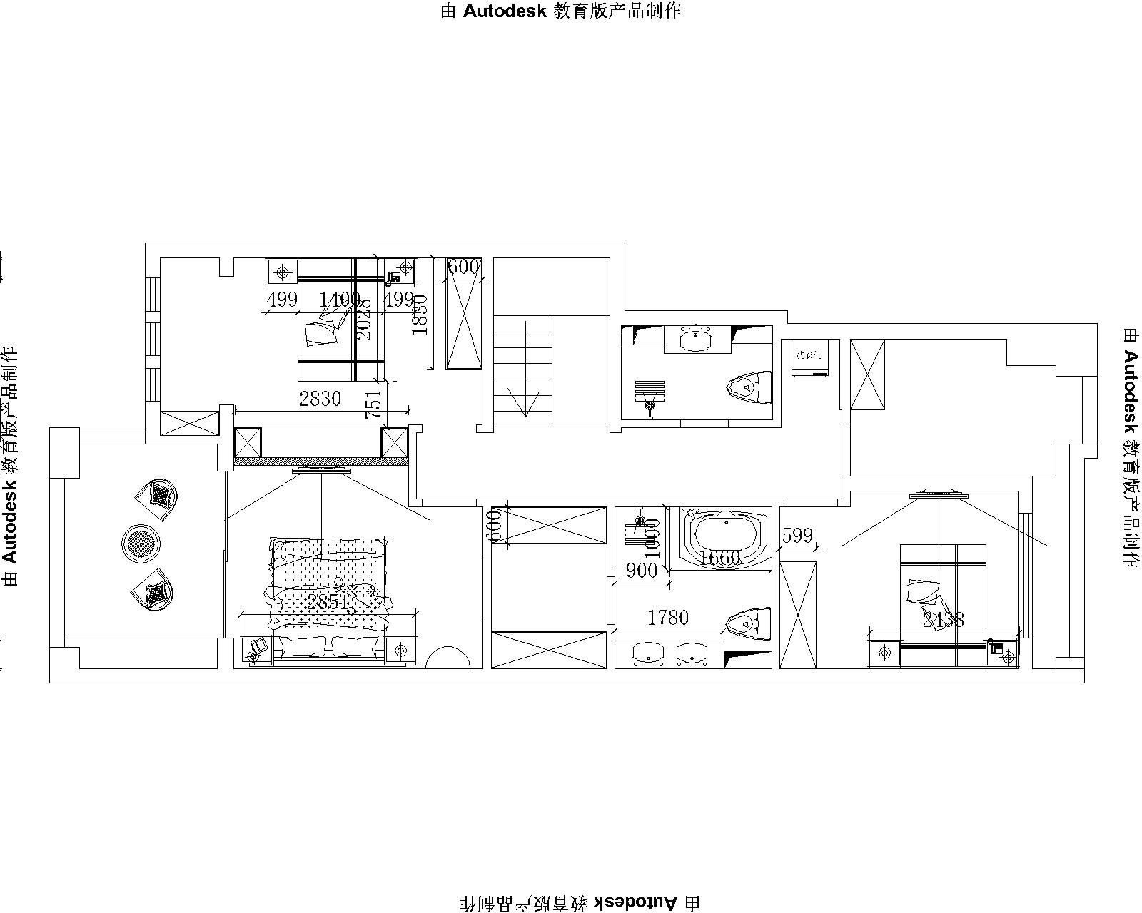 富力华庭260平米复式欧式风格