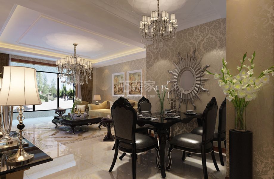 -王家峰137平米欧式风格