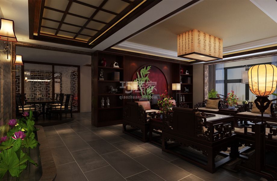 -汾河外滩240平米中式风格