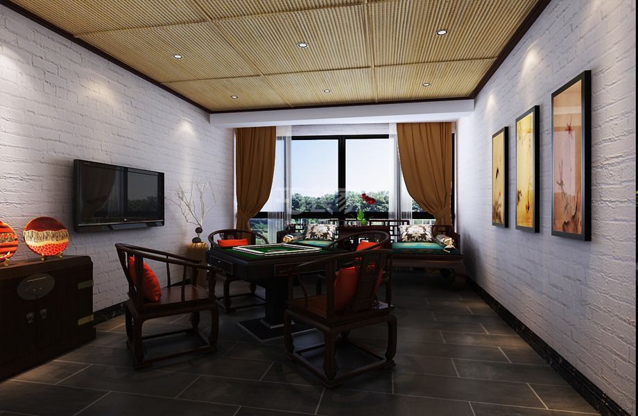 -汾河外滩240平米中式风格