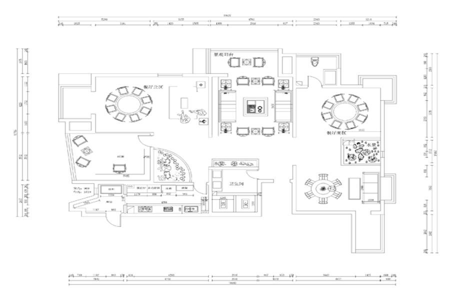 汾河外滩240平米中式风格