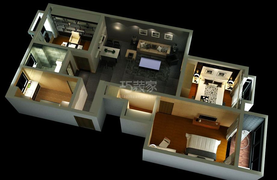 -龙城新居135后现代