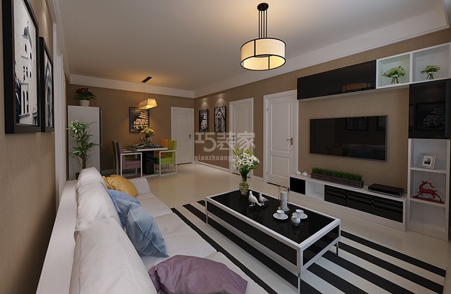 -坤泽十里城114平装修雅居图